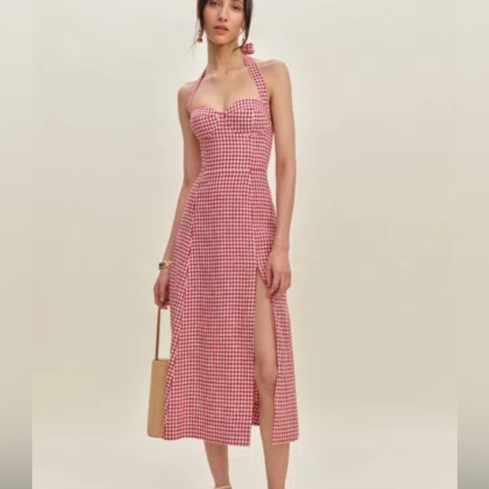 Reformation Tala Linen Dress Size 0